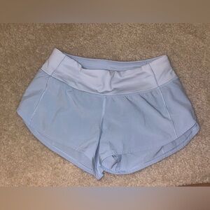 light blue lululemon shorts